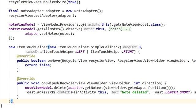 Room + ViewModel + LiveData + RecyclerView (MVVM) Part 8 - SWIPE TO DELETE - Android Studio Tutoria смотреть онлайн