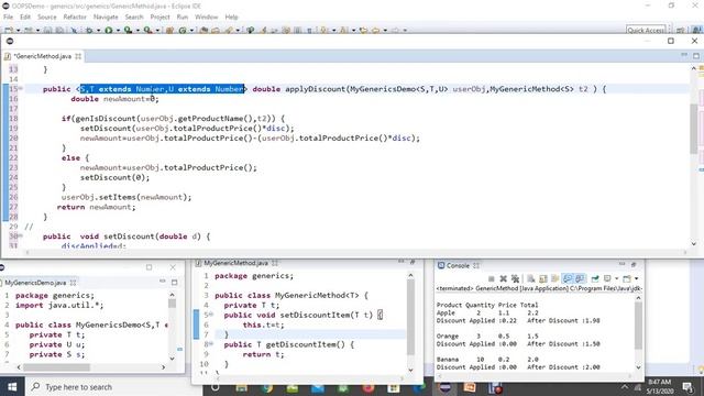 JAVA 8.4 | GENERIC METHOD | GENERICS | JAVA TUTORIALS смотреть онлайн