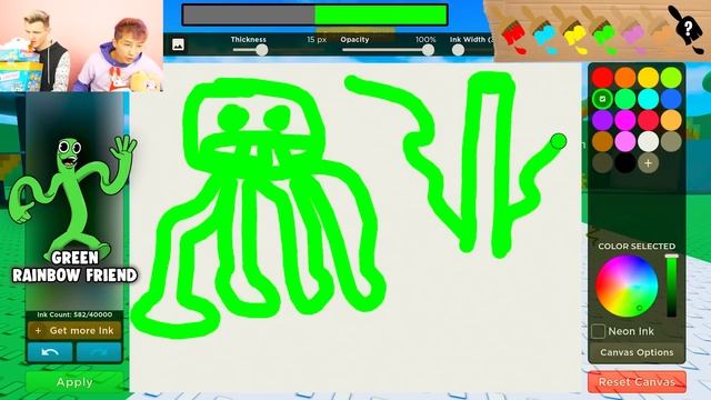 ONE COLOR DRAWING CHALLENGE IN ROBLOX!? (GUESS MY DRAWING CHALLENGE In ROBLOX DOODLE TRANSFORM!) смотреть онлайн