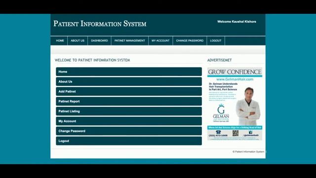 Patient Information System Mini Php Project смотреть онлайн