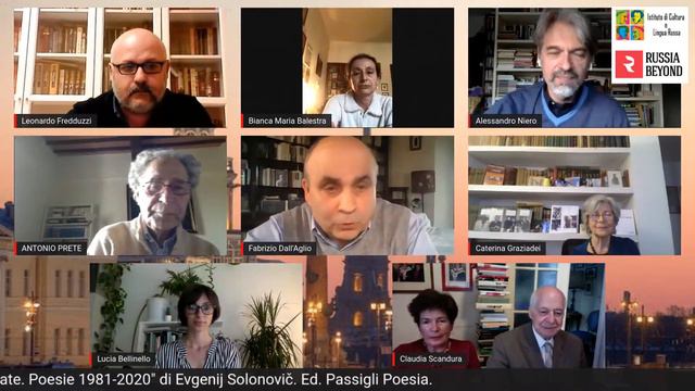 Presentazione online di "In mani fidate. Poesie 1981-2020" di Evgenij Solonovič. Ed. Passigli Poesi смотреть онлайн