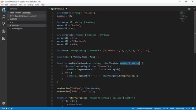 Tipos de Unión | Variables y Tipos | Programando en TypeScript смотреть онлайн