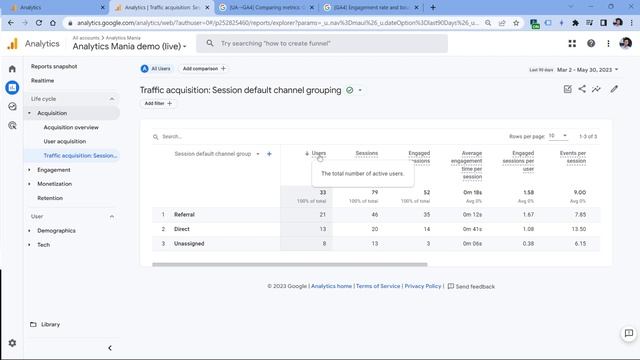Users vs Total users vs Active users in GA4 смотреть онлайн