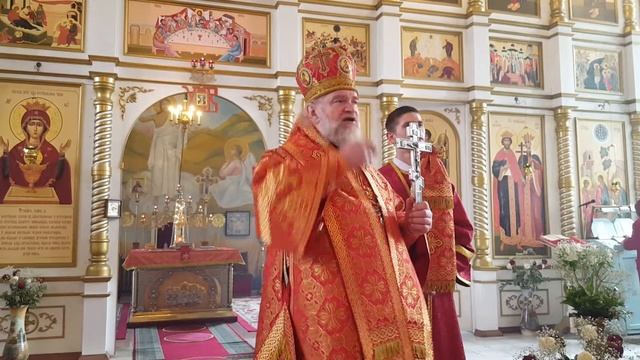 21.04.2017 Живоносный Источник. Проповедь епископа Анатолия в Константино-Еленинском соборе смотреть онлайн