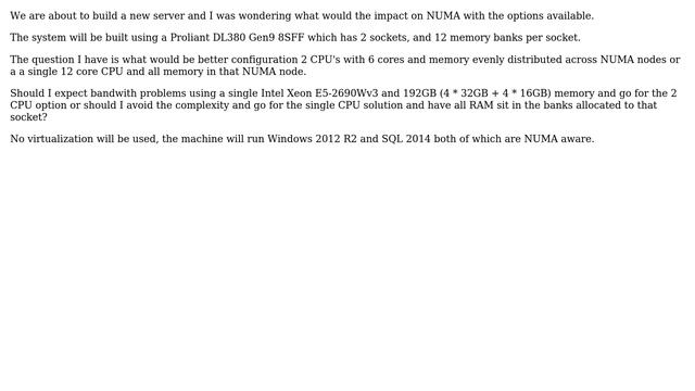 DevOps & SysAdmins: DL380 Gen9 which processor and what impact on NUMA смотреть онлайн