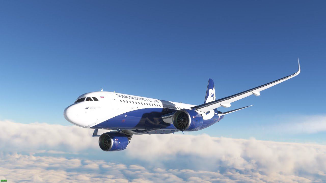 Москва Домодедово - Казань А320 Совместный полет Vatsim