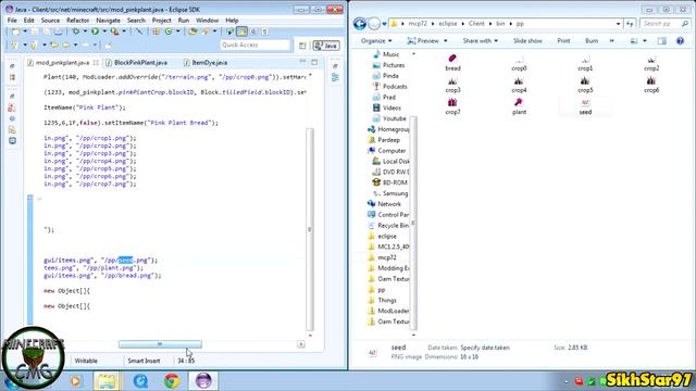 Minecraft Complete Modding Guide - #7 Part 4/5 ~ Creating a New Crop (Texture) смотреть онлайн