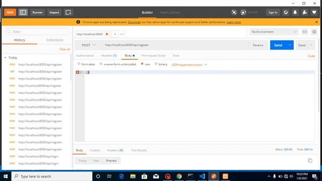 Laravel with React Project # Make sign up API смотреть онлайн