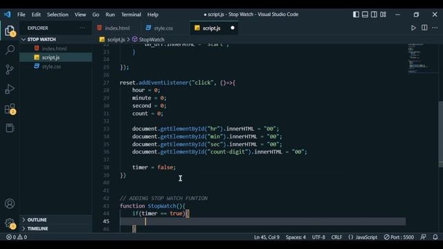 Stop Watch II | Using Html, CSS and JavaScript смотреть онлайн