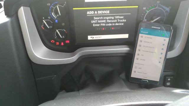 How to connect bluetooth on Renault T Truck pairing смотреть онлайн