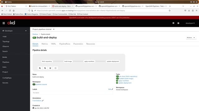 OKD | Instalación y Configuracion de CLI Tekton en Fedora смотреть онлайн