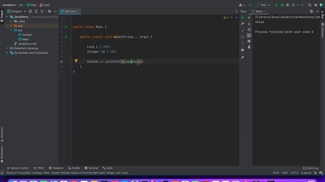 Wrapper Classes Equals method смотреть онлайн