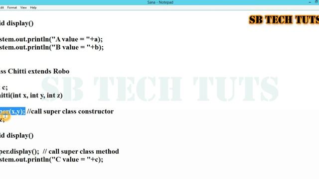 Super keyword in Java with Program Execution | Super | Java Programming | Telugu смотреть онлайн