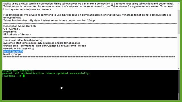 How To install Telnet Server on CentOS 7 смотреть онлайн