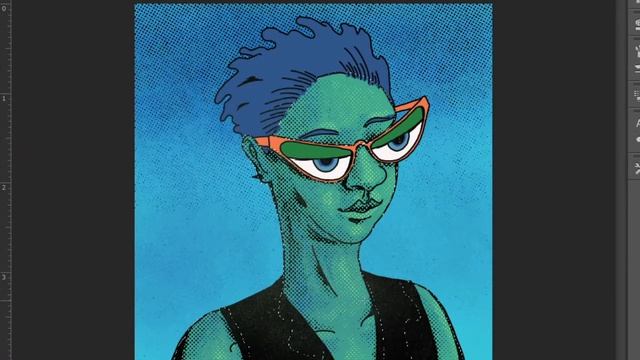 Ace - Halftone Art Timelapse in Photoshop смотреть онлайн