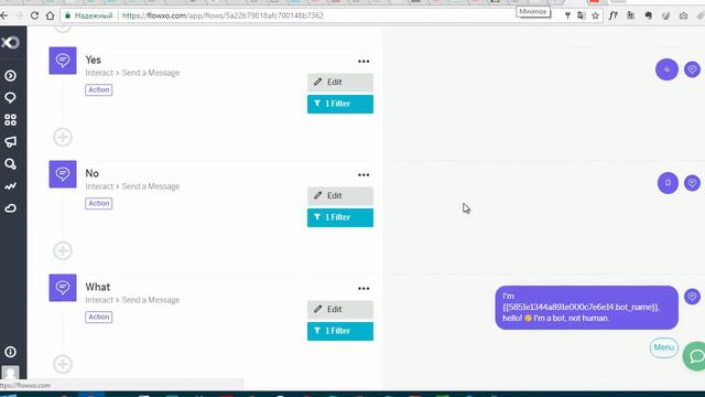 Урок 6 Делаем функциональных ботов в FlowXo Часть 1 смотреть онлайн