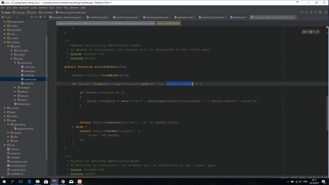 [PHP][Yii2]Создание блога на yii2 урок 16 смотреть онлайн