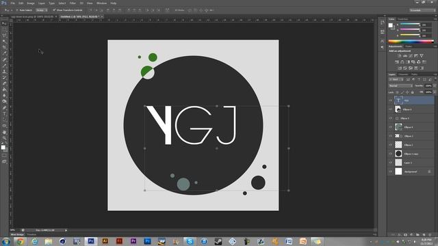 Adobe Photoshop Tutorial: How to Make a Logo смотреть онлайн
