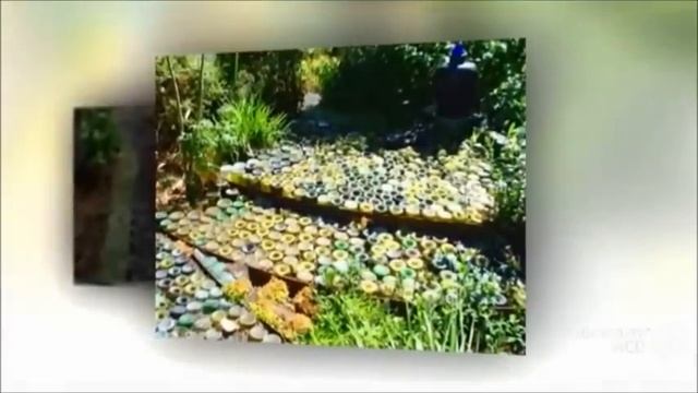 Дорожки на даче из бутылок. Садовые дорожки из пластиковых бутылок смотреть онлайн