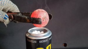 РАСКАЛЕННЫЙ ШАР 1000 ГРАДУСОВ НА ХИМИЧЕСКИЕ ВЕЩЕСТВА