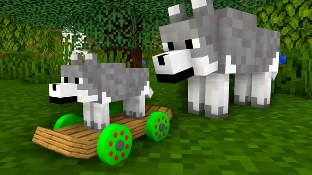 WOLF LIFE SEASON 2 | Cubic Minecraft Animations | All Episodes смотреть онлайн