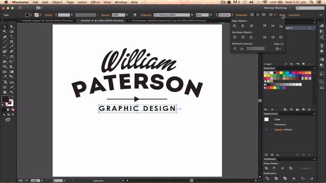 Adobe Illustrator CC - Vintage Logo Tutorial 2 смотреть онлайн