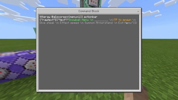 How to make a CUSTOM COMMAND MENU! (Simple Minecraft Bedrock Command Tutorial)