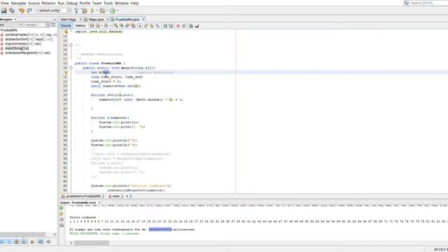 Insertion sort y Merge Sort (Implementación en Java-Netbeans) смотреть онлайн