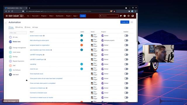 Jira Cloud Automation - Labels to organise rules смотреть онлайн