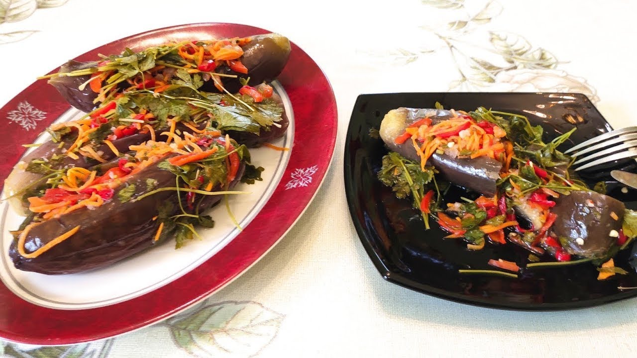 Маринованные, фаршированные, остренькие баклажаны! смотреть онлайн