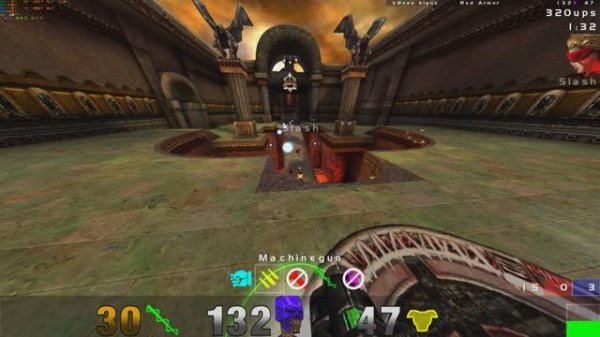 Quake 3 arena 4k, mod RUNO, Team 1 vs 8 nightmare, map DM7