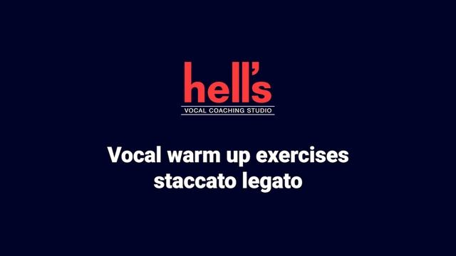 Staccato legato. Хоолойн дасгал. Hell's Vocal Coaching Studio. смотреть онлайн