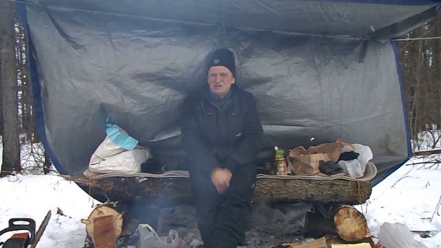 ночёвка в зимнем лесу смотреть онлайн