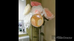 Фигуры из пенопласта.Ростовые цветы .