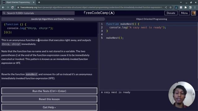 L25 - Understand the Immediately Invoked Function Expression (IIFE) | OOP | freeCodeCamp смотреть онлайн