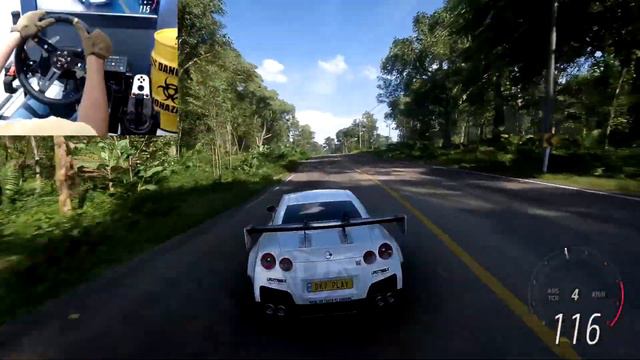 NISSAN GTR R35 Forza Horizon 5 / logitech g27 modified смотреть онлайн