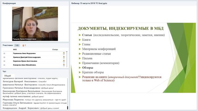Раицкая Л.К. Типы статей научного журнала, 15.08.2018 смотреть онлайн
