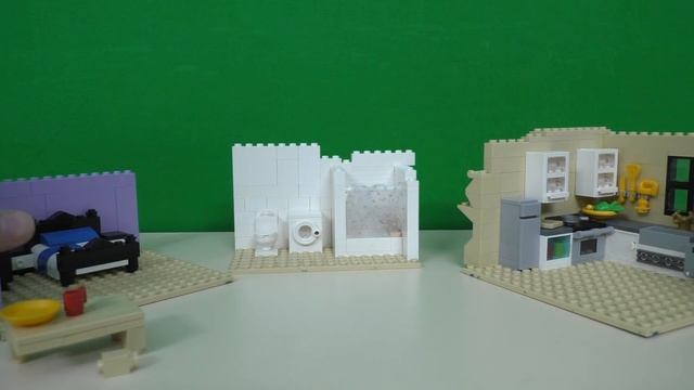 Lego Самоделка - Кухня, Спальня и Ванна из лего. смотреть онлайн