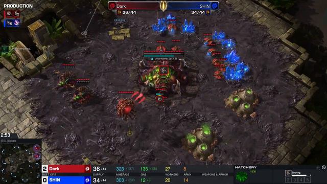 Starcraft II IEM Katowice 2024 Feb11 Dark(Z) v SHIN(Z) Game 2 MAPS - [ESL] Solaris смотреть онлайн