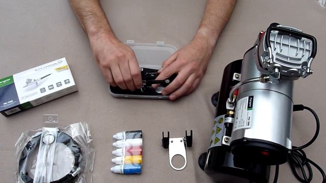 Kit Compresseur / Aérographe Fendga FD186k смотреть онлайн