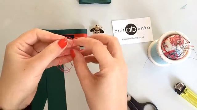 Necktie brooch tutorial, Victorian style bow, Bow sewing tutorial, DIY bow, Fashion diy, Anita Benk смотреть онлайн