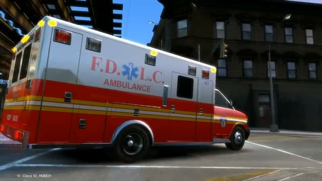 Grand Theft Auto IV - AMBULANCE / AMBU-V3.2 W ELS + Emergency Lighting System V6 - HD - PC смотреть онлайн