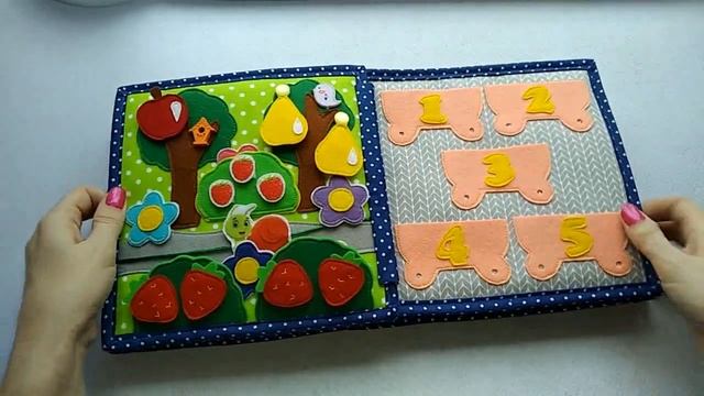 Развивающая книжка из фетра для мальчика quiet book felt book смотреть онлайн