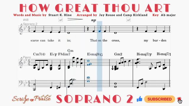 How Great Thou Art | SOPRANO 2 | S. K. Hine / J. Rouse / C. Kirkland смотреть онлайн
