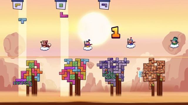 Tricky Towers - Triple Draw! смотреть онлайн