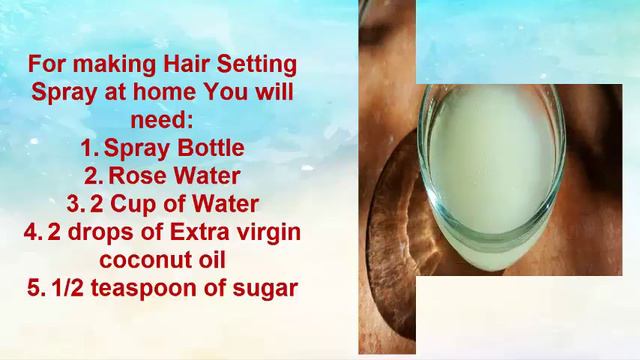 How to make HairSetting Spray at home смотреть онлайн