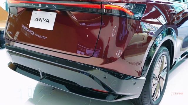 New 2022 Nissan Ariya Red Color electric crossover SUV смотреть онлайн