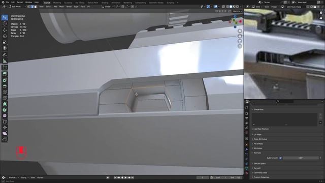Моделирование:"Barret M82" в блендер 3D 3.4.1 "Часть 4" ЗАТВОР И РУКОЯТЬ ПЕРЕНОСКИ смотреть онлайн