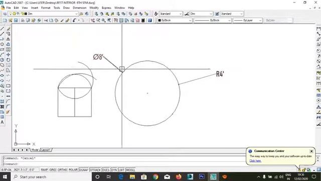 AutoCad 2007 Draw tool bar смотреть онлайн
