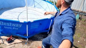 DIY Купол для каркасного бассейна своими руками v 2.0